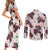 BRAAAP! Motorbike Santa Christmas Couples Matching Short Sleeve Bodycon Dress and Long Sleeve Button Shirt - Wonder Print Shop