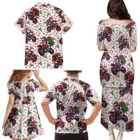 BRAAAP! Motorbike Santa Christmas Family Matching Puletasi and Hawaiian Shirt - Wonder Print Shop
