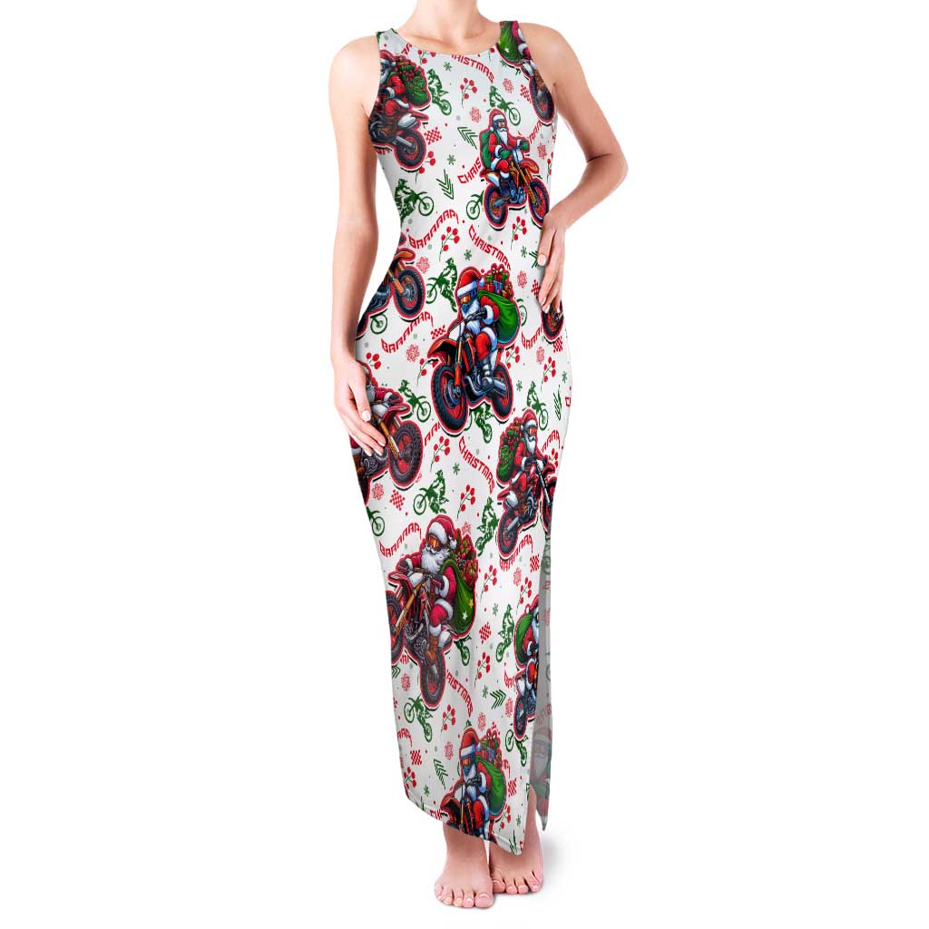 BRAAAP! Motorbike Santa Christmas Family Matching Tank Maxi Dress and Hawaiian Shirt - Wonder Print Shop