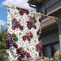 BRAAAP! Motorbike Santa Christmas Garden Flag - Wonder Print Shop