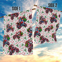 BRAAAP! Motorbike Santa Christmas Garden Flag - Wonder Print Shop