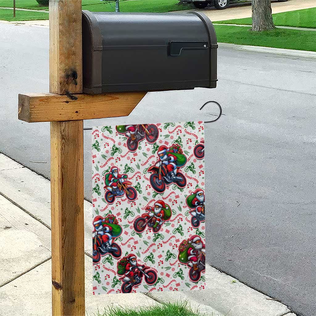 BRAAAP! Motorbike Santa Christmas Garden Flag - Wonder Print Shop