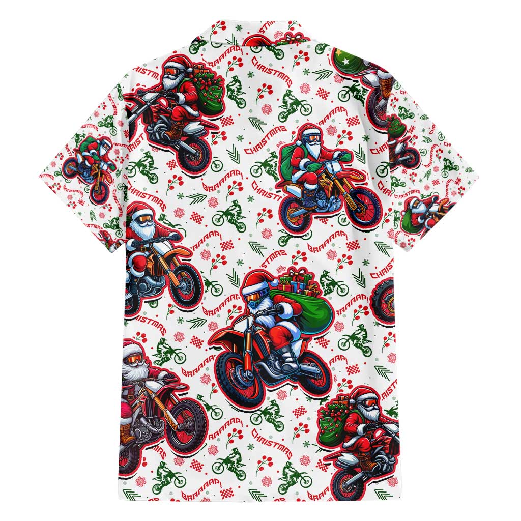 BRAAAP! Motorbike Santa Christmas Hawaiian Shirt - Wonder Print Shop