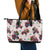 BRAAAP! Motorbike Santa Christmas Leather Tote Bag - Wonder Print Shop
