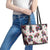 BRAAAP! Motorbike Santa Christmas Leather Tote Bag - Wonder Print Shop