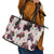 BRAAAP! Motorbike Santa Christmas Leather Tote Bag - Wonder Print Shop