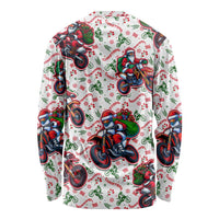 BRAAAP! Motorbike Santa Christmas Long Sleeve Shirt - Wonder Print Shop