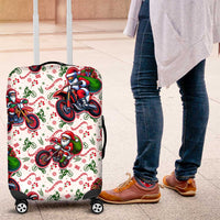 BRAAAP! Motorbike Santa Christmas Luggage Cover - Wonder Print Shop