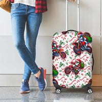 BRAAAP! Motorbike Santa Christmas Luggage Cover - Wonder Print Shop