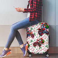 BRAAAP! Motorbike Santa Christmas Luggage Cover - Wonder Print Shop