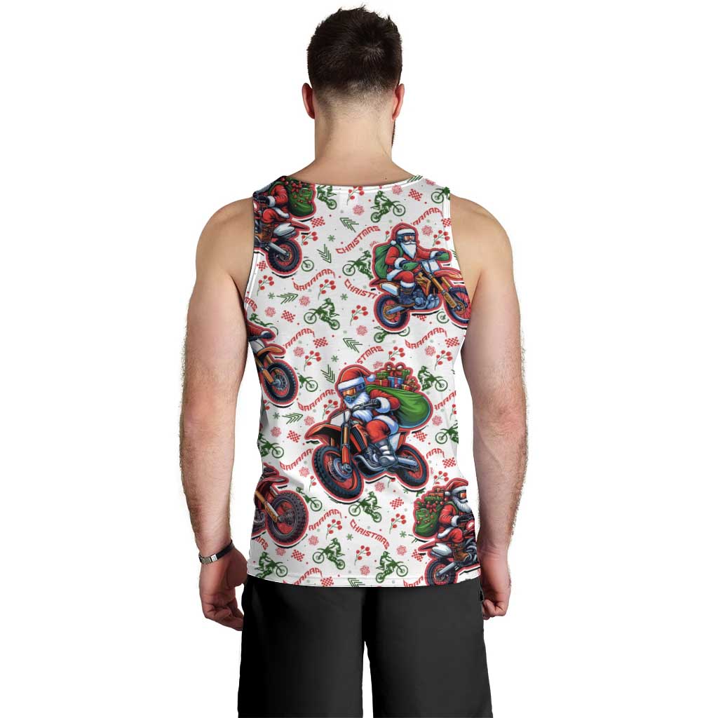 BRAAAP! Motorbike Santa Christmas Men Tank Top - Wonder Print Shop
