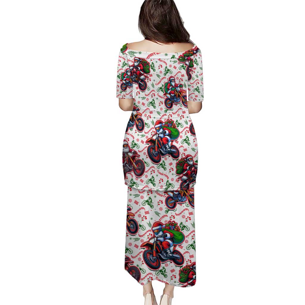 BRAAAP! Motorbike Santa Christmas Puletasi - Wonder Print Shop