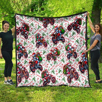 BRAAAP! Motorbike Santa Christmas Quilt - Wonder Print Shop