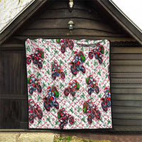 BRAAAP! Motorbike Santa Christmas Quilt - Wonder Print Shop
