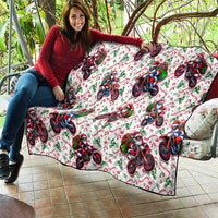 BRAAAP! Motorbike Santa Christmas Quilt - Wonder Print Shop