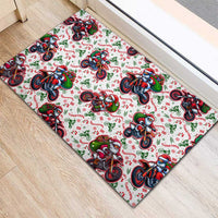 BRAAAP! Motorbike Santa Christmas Rubber Doormat - Wonder Print Shop