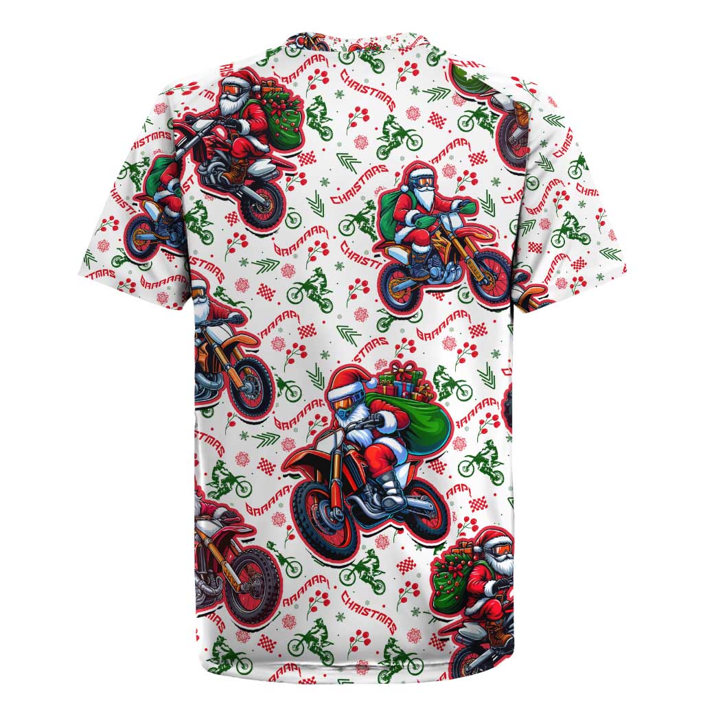 BRAAAP! Motorbike Santa Christmas Rugby Jersey - Wonder Print Shop