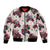 BRAAAP! Motorbike Santa Christmas Sleeve Zip Bomber Jacket - Wonder Print Shop