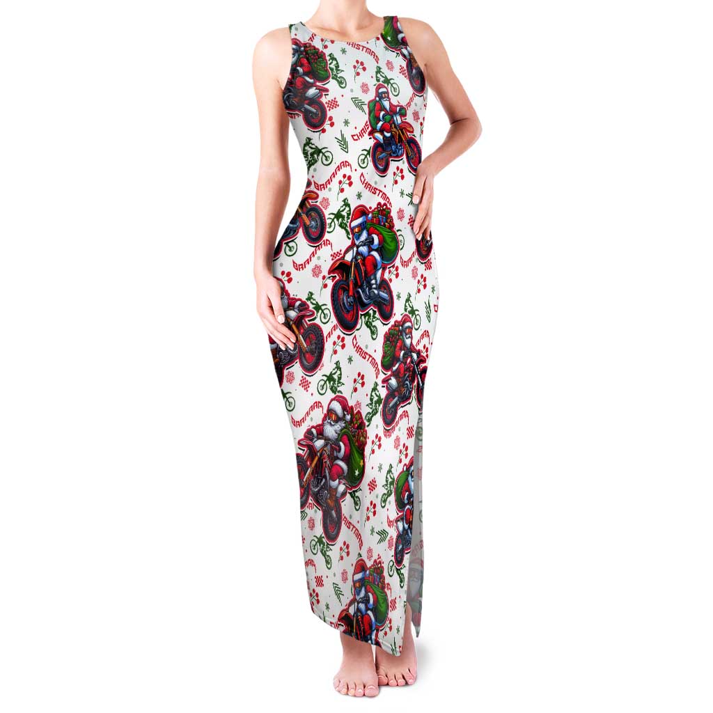 BRAAAP! Motorbike Santa Christmas Tank Maxi Dress - Wonder Print Shop