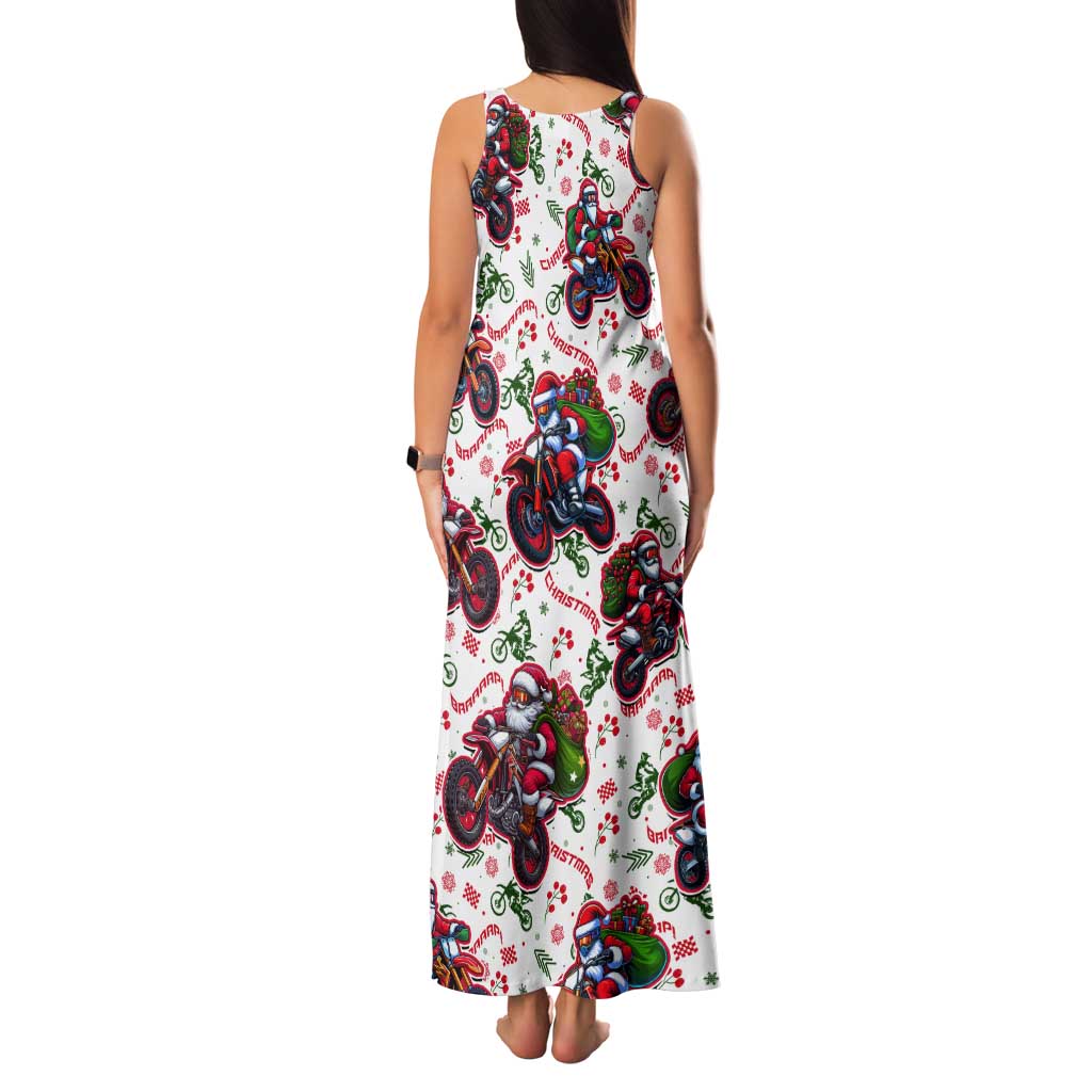 BRAAAP! Motorbike Santa Christmas Tank Maxi Dress - Wonder Print Shop