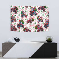 BRAAAP! Motorbike Santa Christmas Tapestry - Wonder Print Shop