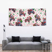 BRAAAP! Motorbike Santa Christmas Tapestry - Wonder Print Shop