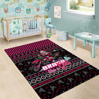 Braap Live A Girl Area Rug Christmas Merry Braapmas - Wonder Print Shop