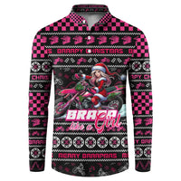 Braap Live A Girl Button Sweatshirt Christmas Merry Braapmas - Wonder Print Shop