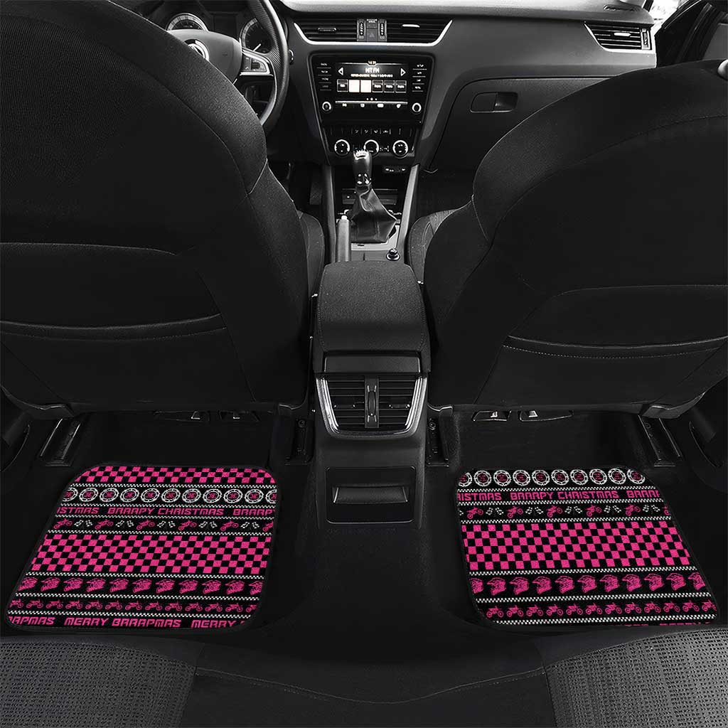Braap Live A Girl Car Mats Christmas Merry Braapmas - Wonder Print Shop