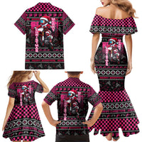 Braap Live A Girl Family Matching Mermaid Dress and Hawaiian Shirt Christmas Merry Braapmas - Wonder Print Shop
