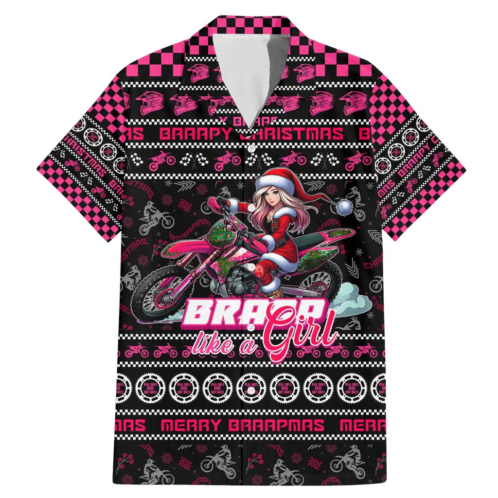 Braap Live A Girl Family Matching Mermaid Dress and Hawaiian Shirt Christmas Merry Braapmas - Wonder Print Shop