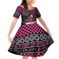 Braap Live A Girl Family Matching Off Shoulder Short Dress and Hawaiian Shirt Christmas Merry Braapmas - Wonder Print Shop