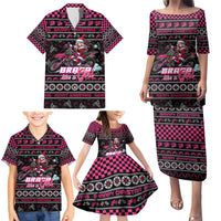 Braap Live A Girl Family Matching Puletasi and Hawaiian Shirt Christmas Merry Braapmas - Wonder Print Shop