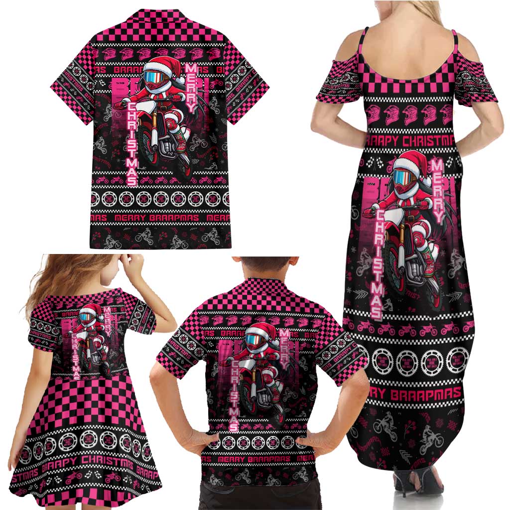 Braap Live A Girl Family Matching Summer Maxi Dress and Hawaiian Shirt Christmas Merry Braapmas - Wonder Print Shop