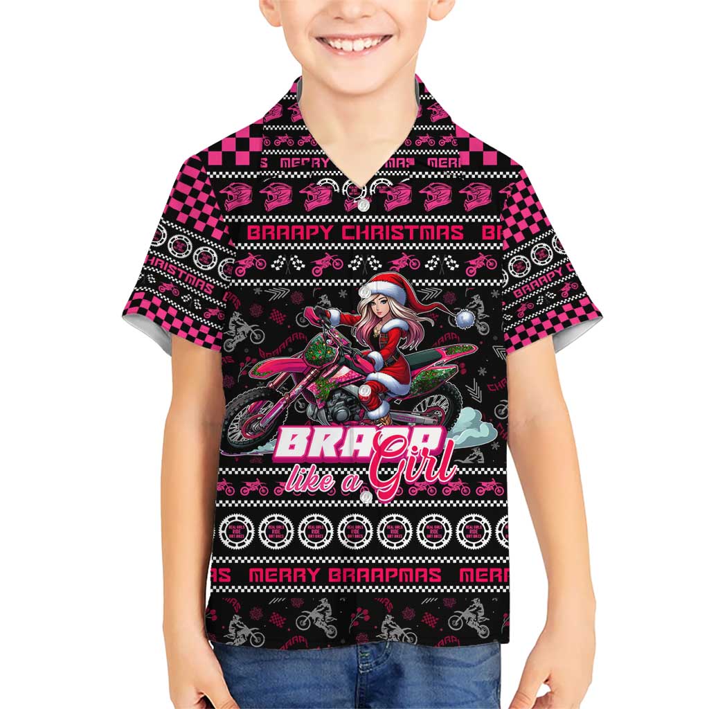 Braap Live A Girl Hawaiian Shirt Christmas Merry Braapmas - Wonder Print Shop