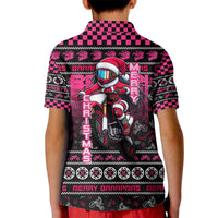 Braap Live A Girl Kid Polo Shirt Christmas Merry Braapmas - Wonder Print Shop