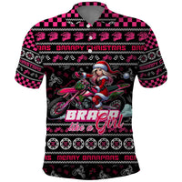 Braap Live A Girl Polo Shirt Christmas Merry Braapmas - Wonder Print Shop