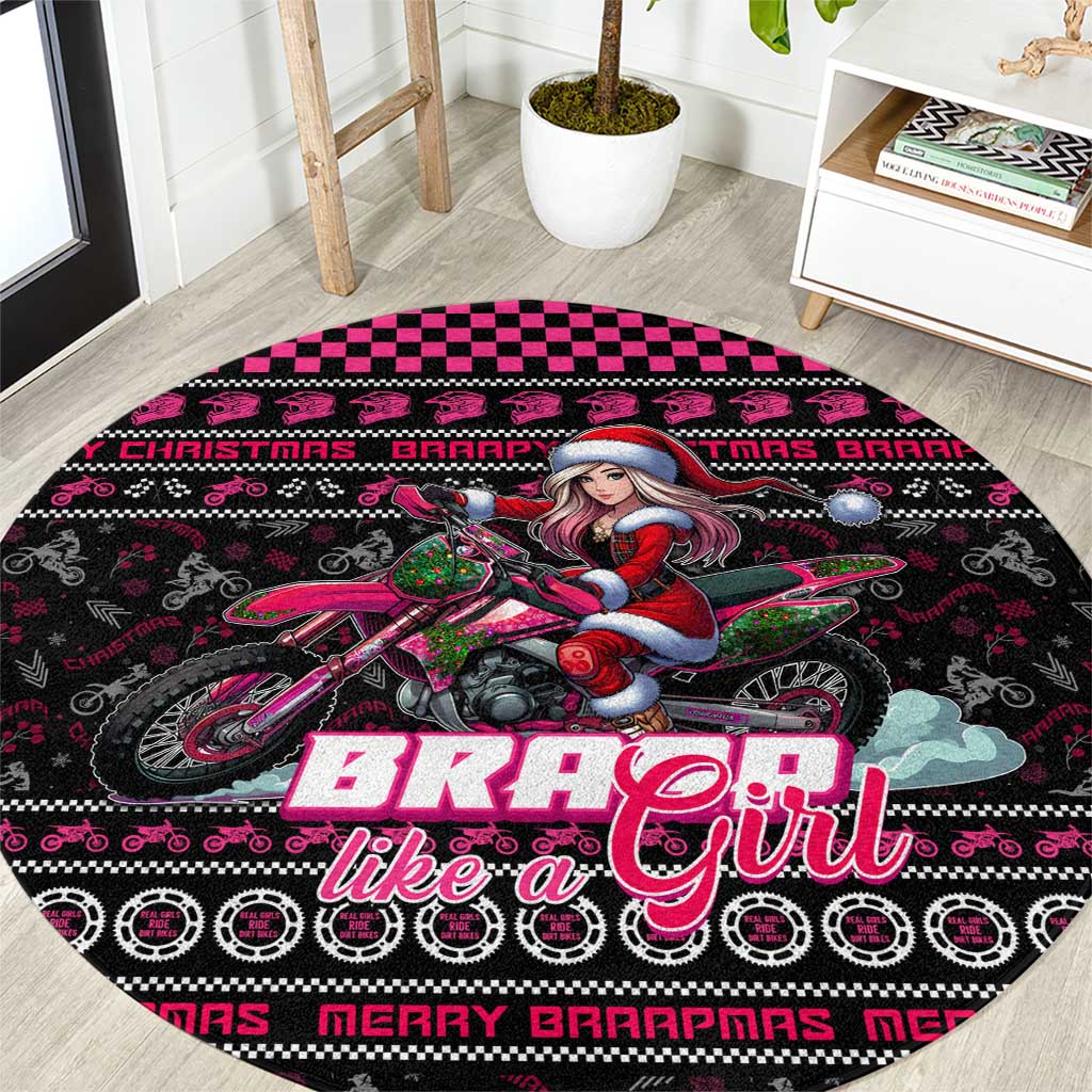 Braap Live A Girl Round Carpet Christmas Merry Braapmas