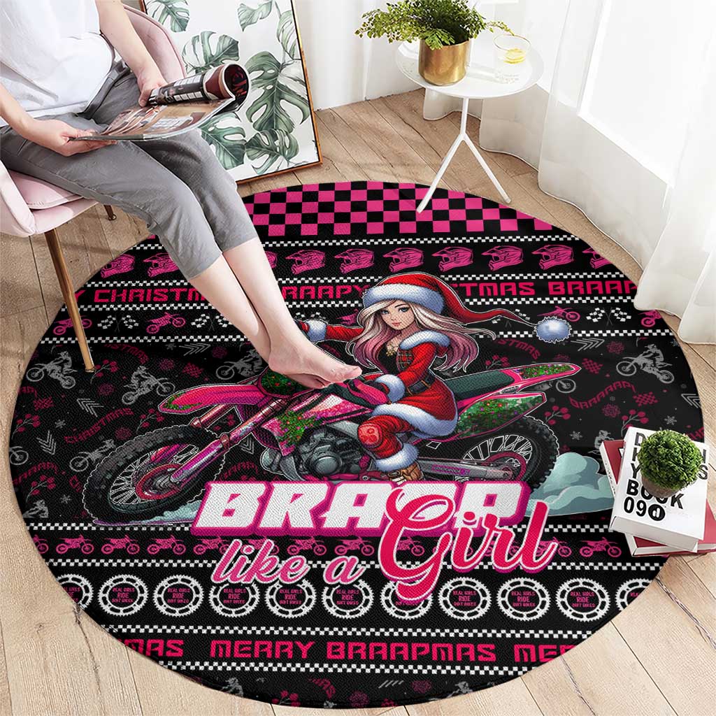 Braap Live A Girl Round Carpet Christmas Merry Braapmas