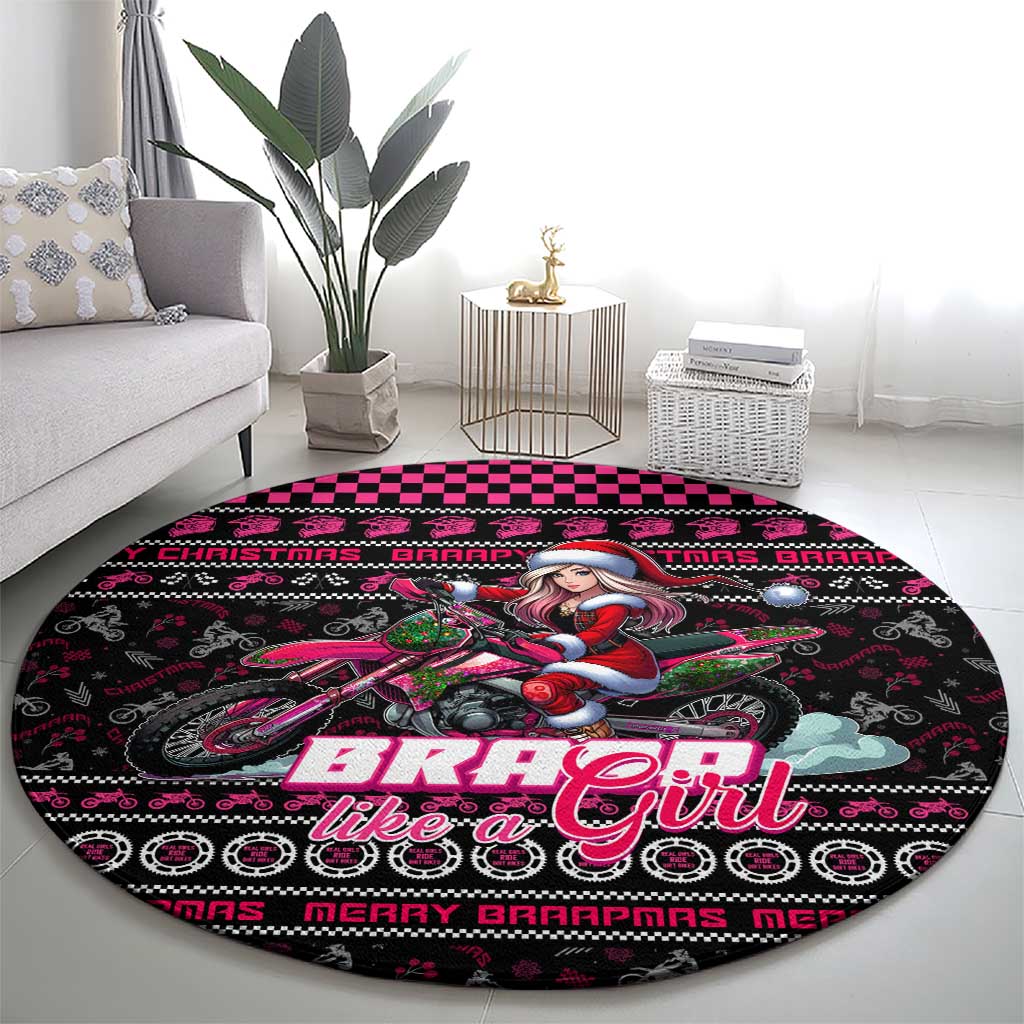Braap Live A Girl Round Carpet Christmas Merry Braapmas
