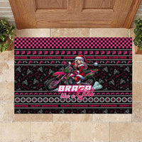 Braap Live A Girl Rubber Doormat Christmas Merry Braapmas - Wonder Print Shop