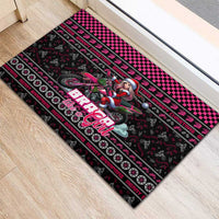 Braap Live A Girl Rubber Doormat Christmas Merry Braapmas - Wonder Print Shop