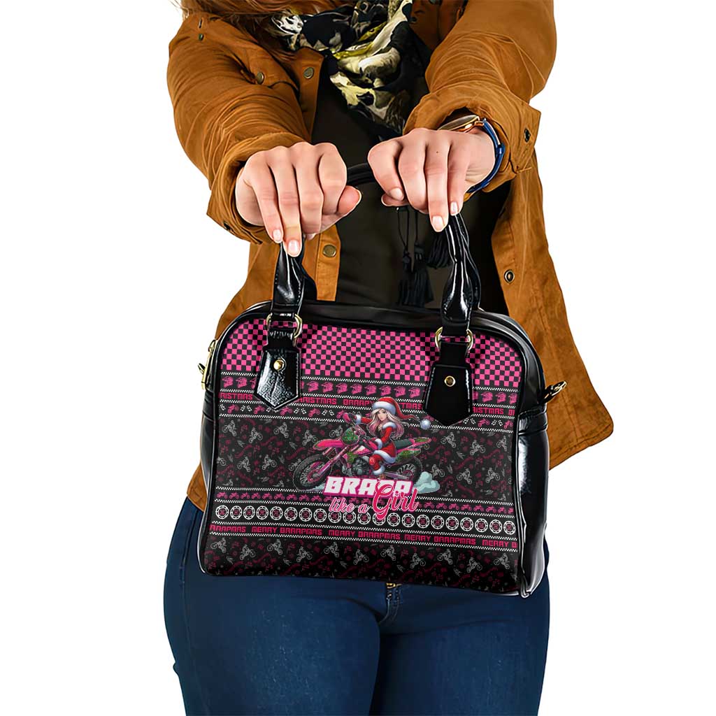 Braap Live A Girl Shoulder Handbag Christmas Merry Braapmas