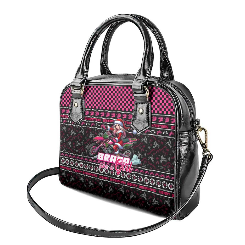 Braap Live A Girl Shoulder Handbag Christmas Merry Braapmas
