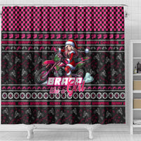 Braap Live A Girl Shower Curtain Christmas Merry Braapmas