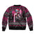 Braap Live A Girl Sleeve Zip Bomber Jacket Christmas Merry Braapmas - Wonder Print Shop