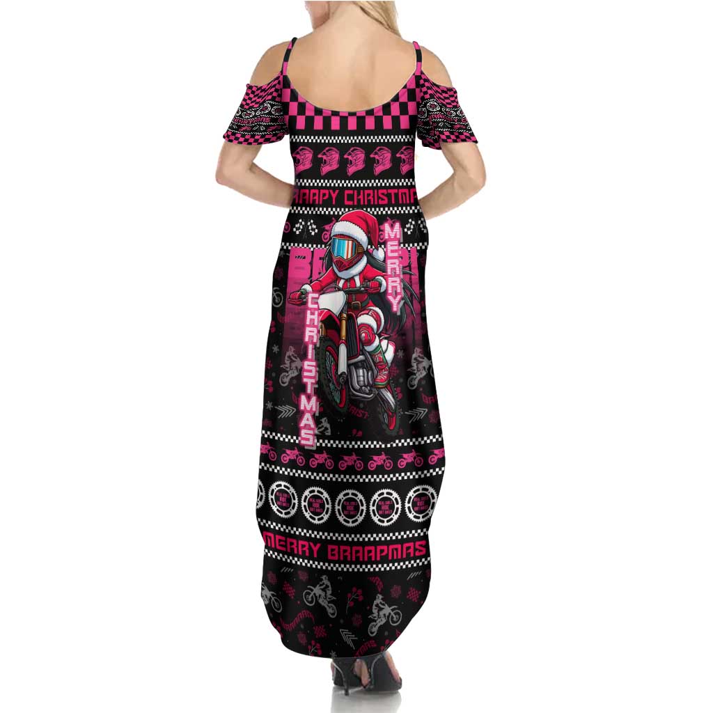 Braap Live A Girl Summer Maxi Dress Christmas Merry Braapmas - Wonder Print Shop
