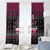 Braap Live A Girl Window Curtain Christmas Merry Braapmas - Wonder Print Shop