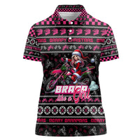 Braap Live A Girl Women Polo Shirt Christmas Merry Braapmas - Wonder Print Shop