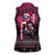 Braap Live A Girl Women Sleeveless Polo Shirt Christmas Merry Braapmas - Wonder Print Shop